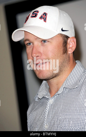 2010 Olympic Gold Medalist Bode Miller Press Conference Stock Photo