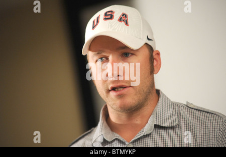 2010 Olympic Gold Medalist Bode Miller Press Conference Stock Photo