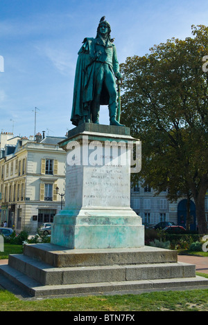 Statue of Louis Lazare Hoche (1768-1797 29 years) Versailles, France. Soldier Stock Photo