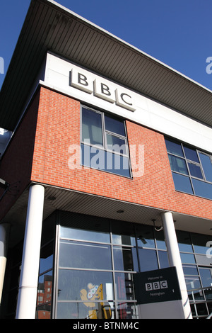 A BBC regional television and radio studio in Nottingham, England, U.K. Stock Photo