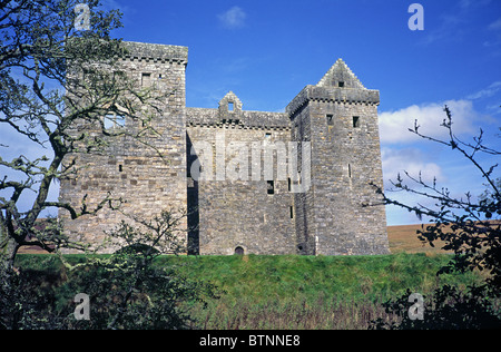 Hermitage Castle, north of Newcastleton, Borders County, Scotland Stock Photo