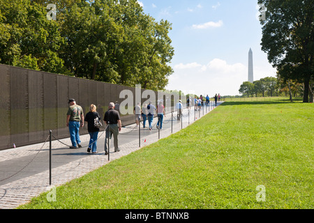 Washington DC - Sep 2009 - Vietnam Veterans Memorial in Washington DC Stock Photo