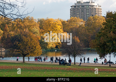 Hyde Park in autumn - London Stock Photo