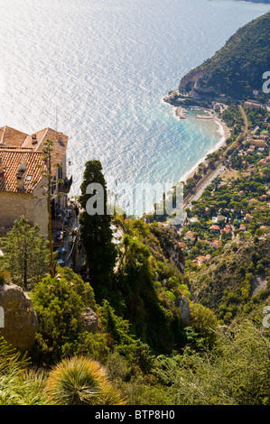 View over Jean-Cap Ferrat, Eze, Cote d'Azur, Alpes Maritimes, France Stock Photo
