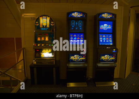 Fruit (slot) machines on ferry between Sweden and Finland northern Europe Stock Photo
