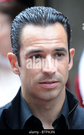 Helio Castroneves Celebrates Third Win of Indy 500 Car Race Stock Photo