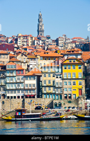Cais Da Ribeira, Porto, Portugal Stock Photo