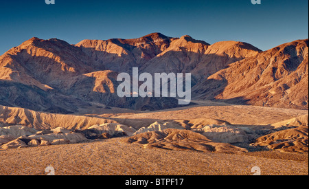 Owlshead Mountains over Confidence Hills in Mojave Desert from Jubilee Pass Road, Death Valley National Park, California, USA Stock Photo