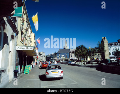 The Diamond, Donegal, Co Donegal, Ireland; Town Street Stock Photo