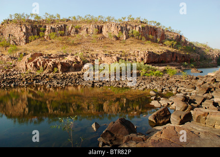Australia, Nitmiluk National Park, Katherine Gorge, Creek and rock formations