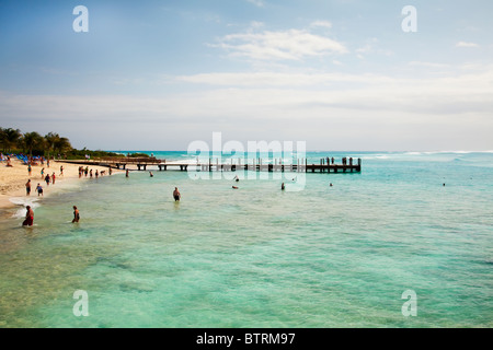 Beach at Grand Turk Island, Caicos Stock Photo