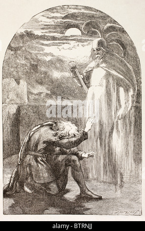 Illustration from Hamlet by William Shakespeare. Hamlet, Horatio and ...