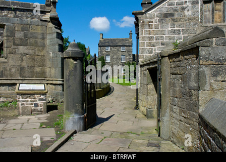 The village of Heptonstall, Calderdale, West Yorkshire, England UK Stock Photo