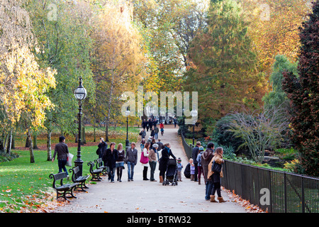 Hyde Park in autumn - London Stock Photo