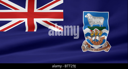 High resolution flag of the Falkland Islands Stock Photo