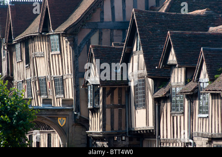 Image of Lord Leycester Hospital in Warwick a medieval county town of Warwickshire, England. Stock Photo
