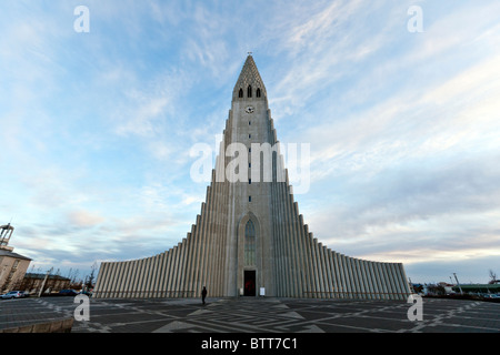 The Hallgrímskirkja Lutheran parish church in Reykjavik, Iceland. Stock Photo