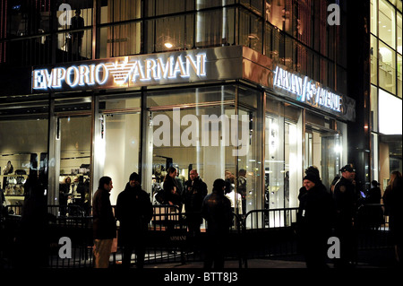 Giorgio Armani 5th Avenue Store Grand Opening Stock Photo