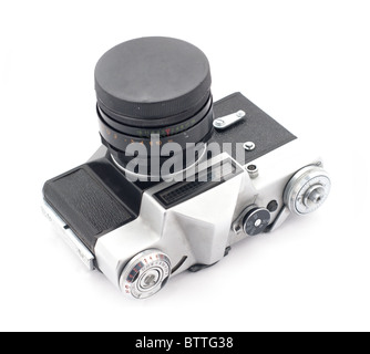 Retro camera isolated Stock Photo