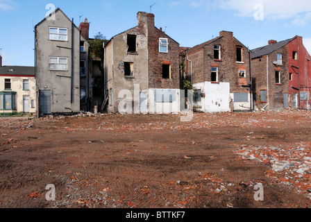 Housing clearance in the Edge Hill area of Liverpool. Stock Photo