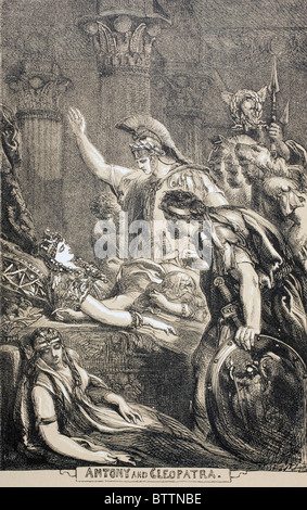 Illustration for Antony and Cleopatra by William Shakespeare. Stock Photo