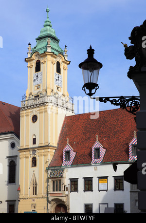 Old Town Hall in the center of Bratislava, Slovakia Stock Photo