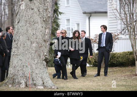 Funeral Service for Natasha Richardson Stock Photo