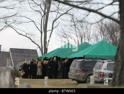 Family and Friends Attend the Funeral Service for Natasha Richardson Stock Photo