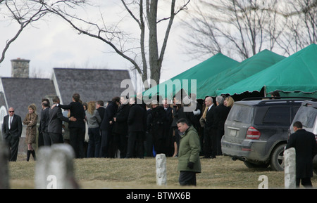 Family and Friends Attend the Funeral Service for Natasha Richardson Stock Photo