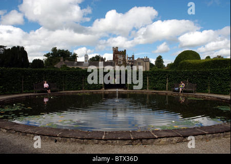 Levens Hall and Historic Topiary Garden in South Cumbria, England, UK. Stock Photo