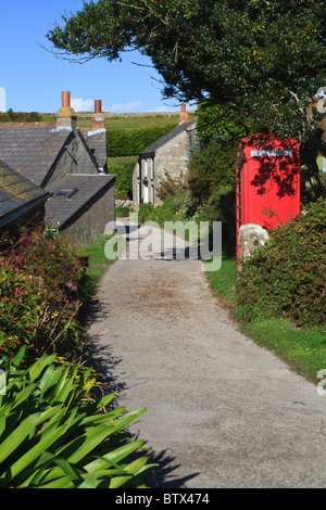 A view of Middle Town on St Martins, Isles of Scilly, England, UK Stock Photo