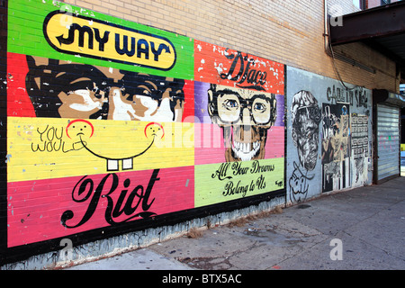 Street art lower Manhattan New York City Stock Photo