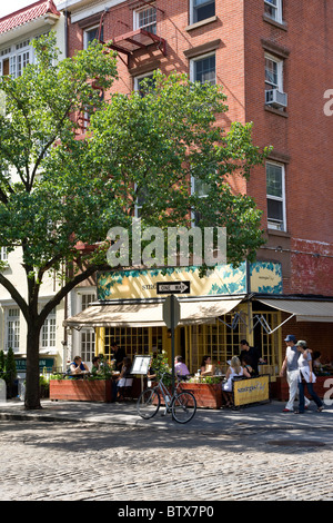 General street scene in Greenwich village Stock Photo