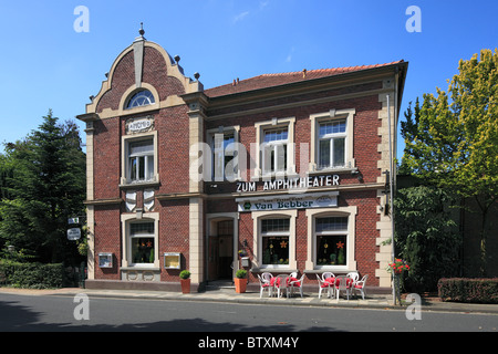 Restaurant van Bebber, Restaurant und Cafe 'Zum Amphitheater' in Xanten-Birten, Niederrhein, Nordrhein-Westfalen Stock Photo
