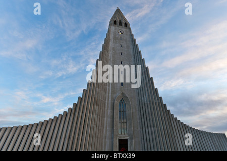 The Hallgrímskirkja Lutheran parish church in Reykjavik, Iceland. Stock Photo