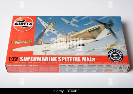 Airfix supermarine Spitfire scale plastic model kit Stock Photo