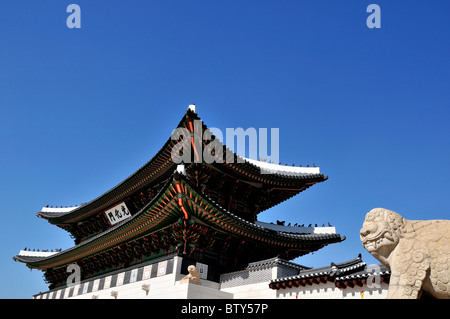 Gyeongbokgung royal palace, Seoul, South Korea Stock Photo