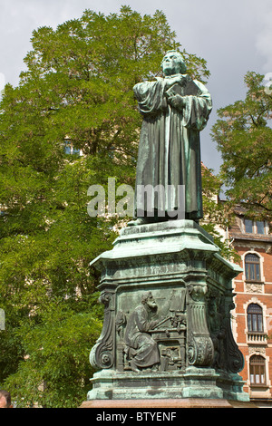 Luther Statue Eisenach Stock Photo