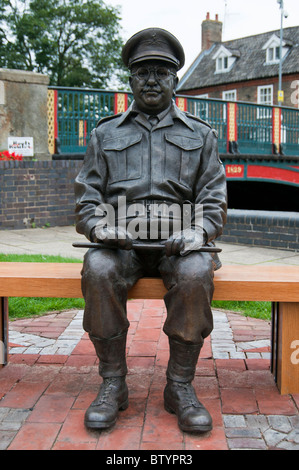 Bronze sculpture of Captain Mainwaring from Dads Army, played by Arthur ...