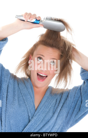 girl who brush their hair Stock Photo: 32575038 - Alamy