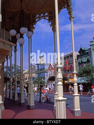 Main Street USA, Walt Disney World, Orlando, Florida, United States of America Stock Photo