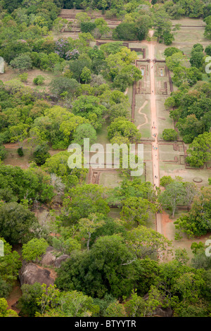 View from the top of Sigiriya Rock Fortress, Sri Lanka Stock Photo