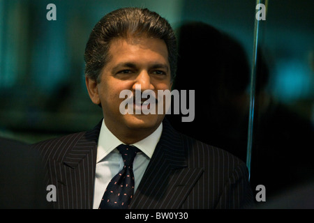 Anand Mahindra, vice chairman and managing director of Mahindra & Mahindra Ltd., in Singapore Stock Photo