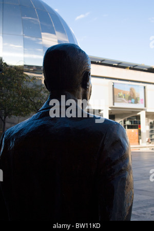 Millenium Square Bristol England UK back of the Cary Grant statue Stock Photo