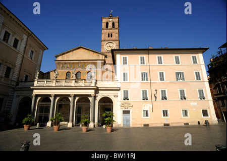 Italy, Rome, Trastevere, basilica of Santa Maria in Trastevere Stock Photo