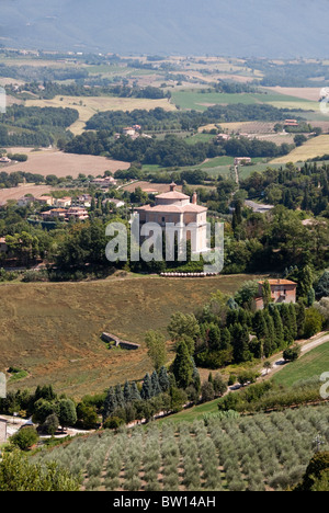 Umbrian landscape viewed from Todi Stock Photo