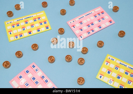 tombola cards game Stock Photo