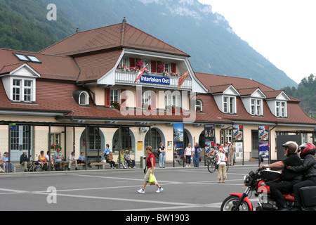 railway station, interlaken, switzerland Stock Photo - Alamy