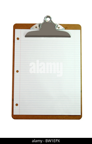 clipboard isolated on a white background Stock Photo - Alamy