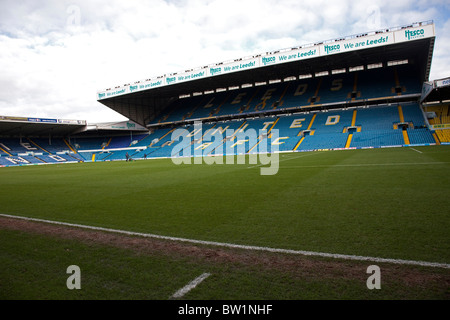 The East Stand at Leeds United's Football Ground, at Elland Road, Leeds, Yorkshire, UK. A Premiership Football Club. Stock Photo